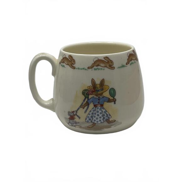 BUNNYKINS Royal Doulton Child's Cup Mug Fine Bone China Made in England Vintage - Picture 2 of 5